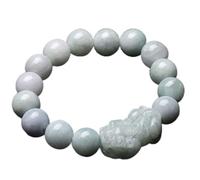 JQQJZLC Pulsera feng shui riqueza pixiu pulsera de jade natural placets para mujeres genuinas el mejor talismán de meditación de chakra reiki para prosperidad buena suerte damas joyas (tamaño: