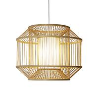 JQQJZLC Rattan Tejido a Mano Luz de Arte Colgante del sudeste asiático Rattan Colgante lámpara de lámpara de Techo Accesorio de iluminación E27 lámpara Colgante de Linterna, Sala de Estar de