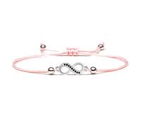 JQQJZLC Regalos de Brazalete Trenzado, Pulsera de Amistad Hecha a Mano Negro Brillante circón de circón con Cuentas con Cuentas Hechas a Mano de Doble Capa de Cuerda Delgada