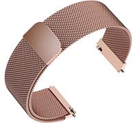 JQQJZLC Relojes Accesorios de muñeca Watch Strapa de reemplazo de malla de acero inoxidable ajustable Banda de relojes transpirables e impermeables C-18 mm
