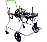 JQQJZLC Silla de ruedas para mascotas de 4 ruedas, ajustable, ligera, ayuda para caminar para lesiones en las patas traseras, patas traseras, mascotas debilitadas