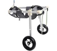 JQQJZLC Silla de ruedas para perros de aleación de aluminio con 2 ruedas, silla de ruedas para mascotas, XS, S, M, L, XL, XXL, silla de ruedas para perros, ligera y portátil