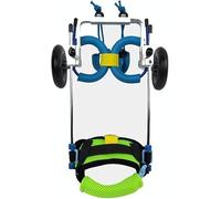 JQQJZLC Silla de ruedas para perros y mascotas, silla de ruedas ajustable para perros, reparación de patas traseras, cochecito de perro de 2 ruedas, fácil de rehabilitación, entrenamiento para perros