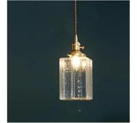 JQQJZLC V -INTAGE Glass Glass Escandinavo - Lámpara de Puertas de Ropa de Bar de restaurantes Home Candelier Decorativo, Lights Lights (10x17 cm)