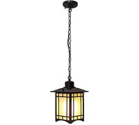 JQQJZLC Villa UVA Marco Impermeable lámpara Colgante e27 fijación Decorativa de iluminación de suspensión de Paisaje Europeo