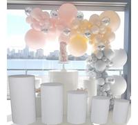 JQslycdmv Disponible En Varias Alturas De Base, Cuenta Con Una Cubierta Extraíble Para Exhibir Pasteles Y Ramos, Ideals Para Decorar Fiestas(D)