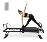 JQslycdmv Máquina De Ejercicios Pilates, Plegable Multifuncional Máquina Reformadora De Pilates para El Hogar Y El Gimnasio