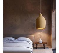 JQUAL WABI-sabi Bar Dormitorio Lámpara Colgante Candelabro Gris Simple Moderno 1 luz Lámparas de Techo Restaurante Club Isla de Cocina Lámpara de suspensión Accesorio Anniversary