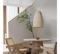 JQUAL Wabi-sabi Bar Dormitorio Lámpara colgante Candelabro gris simple Moderno 1 luz Lámparas de techo Restaurante Club Isla de cocina Lámpara de suspensión Accesorio Anniversary