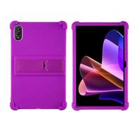 JQVDE Funda de Silicona a Prueba de Golpes con airbags for Blackview Mega 2, Funda de 12 Pulgadas for Tableta y PC, Soporte Ajustable en múltiples ángulos(Purple)