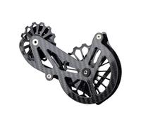 JQVDE Guía de Cadena for desviador Trasero de Bicicleta con rodamientos cerámicos y Fibra de Carbono for MTB, montaña y Carretera.(SD5 For SRAM Red)