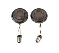JQVDE Intermitentes LED for motocicleta, estilo bala, 1156, 1157, indicador de freno, compatibles con Harley Dyna Touring, Street Glide, Road King y Rider.(Champagne)