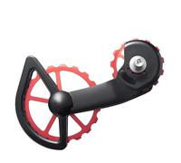 JQVDE Polea Trasera de Rueda guía con rodamiento cerámico CS for Bicicleta de Carretera(Black,For r8150 8170)