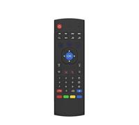 JQVDE Teclado Air Mouse MX3 con retroiluminación por Voz, Control Remoto inalámbrico de 2,4 GHz con Aprendizaje por Infrarrojos, Compatible con Android Smart TV Box X96 H96 MAX(MX3 Voice Backlit)
