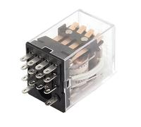 JQX-13F DC 12V bobina LED verde relé electromagnético de potencia 14 terminales 4P2T 1 Uds
