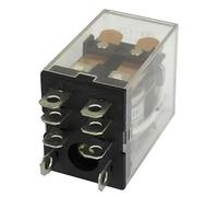 JQX-13F LY2 DC 24V bobina 8-Pin DPDT LED verde relé electromagnético 1 Uds