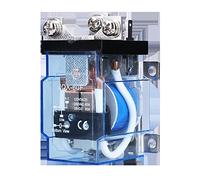 JQX-60F 60A 80A Relé de alta potencia DC12V DC24V AC220V Contactor chapado en plata Bobina de cobre Relé de carcasa de resistencia al fuego Piezas de recambio (Color : 1no 1nc 80a, Size : DC12V Blue
