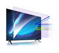 JQZWXX Protector Pantalla para Televisores De 55 A 75 Pulgadas Que Bloquea La Luz Azul con Mate Antirreflejo, Fácil De Aplicar con Adhesivo Cuatro Lados,55in1221x689mm