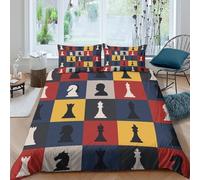 JQZXKNHPRS Modern Graphic Design Funda Edredon Microfibra 3 Piezas Compuesto Impresión 3D Cierre de Graphic diseño Funda de Edredón Funda de Almohada a Juego Lavables for Ancianos Single（140x200cm）