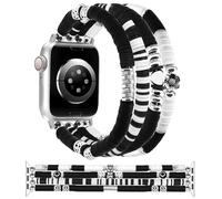 JR.DM Pulsera bohemia de cuentas compatible con Apple Watch de 40 mm, 38 mm, 41 mm, 42 mm, para mujer, bonita correa elástica de repuesto para iWatch Series 10/9/8/7/SE/6/5/4/3/2/1