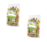 JR Farm Barritas de Verduras | Paquete Doble | 2 x 125 g | Complemento alimenticio para Todos los roedores y Conejos Enanos | Puede Ayudar a Proporcionar a los Animales pequeños