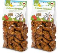 JR FARM Corazones de Fresa 150 g (Paquete de 2)