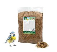JR Farm Garden - Mezcla de Insectos (10 kg, hermetiarven/Gusanos de la harina/Saltamontes, Alimentos Ricos en proteínas)