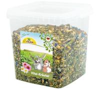 JR Farm Vital Hierbas 480 g en Cubo (Hierbas para Conejos y roedores Enanos, Alimentos complementarios)