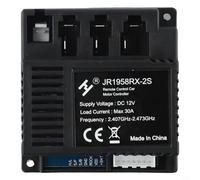 JR-RX-12V y JR-RX-6V Módulo receptor RC para niños eléctricos de paseo con comportamiento de luz indicadora clara para pasos de configuración (JR1958RX-2S 12V)