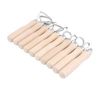 JR2-10/10 Uds. Herramientas Moldeadoras de Cerámica para Tallar Cera, Conjunto de Herramientas para Escultura en Arcilla, Accesorios