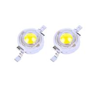 JRBJWYVV 100pcs 1W LED Chips High Power Bead Lamp Warm 3000k White 6000k 300mA 3.2-3.4V 100-120LM 30mil Chip(Warm white3000-3200k)