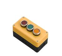 JRBJWYVV Emergency Stop Switch Button Switch Control Box Hand-Held Self Starting Button Waterproof Box Electrical Industrial Emergency Stop LA38(3Hole)