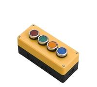 JRBJWYVV Emergency Stop Switch Button Switch Control Box Hand-Held Self Starting Button Waterproof Box Electrical Industrial Emergency Stop LA38(4Hole)