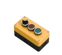 JRBJWYVV Emergency Stop Switch Button Switch Control Box Hand-Held Self Starting Button Waterproof Box Electrical Industrial Emergency Stop LA38(3Hole9)