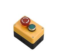 JRBJWYVV Emergency Stop Switch Button Switch Control Box Hand-Held Self Starting Button Waterproof Box Electrical Industrial Emergency Stop LA38(2Hole5)