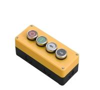 JRBJWYVV Emergency Stop Switch Button Switch Control Box Hand-Held Self Starting Button Waterproof Box Electrical Industrial Emergency Stop LA38(4Hole13)