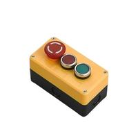 JRBJWYVV Emergency Stop Switch Button Switch Control Box Hand-Held Self Starting Button Waterproof Box Electrical Industrial Emergency Stop LA38(3Hole8)