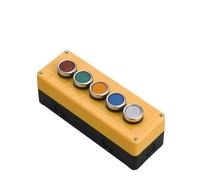 JRBJWYVV Emergency Stop Switch Button Switch Control Box Hand-Held Self Starting Button Waterproof Box Electrical Industrial Emergency Stop LA38(5Hole)