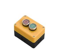 JRBJWYVV Emergency Stop Switch Button Switch Control Box Hand-Held Self Starting Button Waterproof Box Electrical Industrial Emergency Stop LA38(2Hole4)