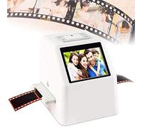 Jrcfnss Escáner de Diapositivas de película, Visor de Diapositivas de Fotos y conversión, conversión de películas negativas de 35 mm, 126, 110, Super 8 y Diapositivas a JPEG Digital