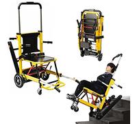 Jrcfnss Sedia per Scale per anziani, carrello ausiliario per sedia a rotelle cingolata, sedia a rotelle pieghevole su e giù per Scale da arrampicata, carrelli utilitari regolabili