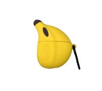 JRCYVTA Funda para Huawei Freeclip 2, interesante diseño de frutas de dibujos animados con auriculares inalámbricos Bluetooth, funda protectora de silicona para niños y niñas (plátano)