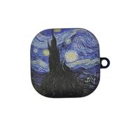 JRCYVTA Funda para Samsung Galaxy Buds 4 / Buds 4 Pro, diseño creativo de pintura al óleo, funda protectora de TPU a prueba de golpes para niños y niñas (cielo estrellado)