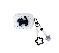 JRCYVTA Funda protectora para Airpod Pro 3 con diseño de gato negro a lunares, a prueba de golpes, para Apple Airpods Pro de 3ª generación