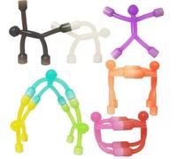 JRD&BS WINL 10 piezas figura magnética juguete infantil mini hombre imán juguete para niños juguetes magnéticos imanes para niños 3 4 5 6 7 8 9 años creatividad aprendizaje juguete para Navidad