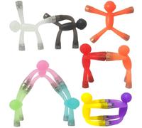 JRD&BS WINL Mini figuras magnéticas juguetes para niños imanes de juguete juego nevera imanes masculino juguete de viaje para niños 10 piezas de goma imán juguete para 3-12 años (transparente)