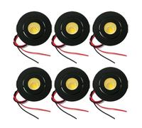 JrEam 100V 120V 230V Mini luz de Techo LED 3W escaparate gabinete Lugar Agujero Recortado 40-45mm(Black Finish,White 6000K_AC 85-265V)