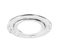 JrEam Foco empotrable pequeño y Delgado de 12v/24v CC, luz LED for RV de 3W, Foco Impermeable de Acero Inoxidable de 55MM(Black Shell,Cold White_12V 3W)