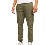 JJ REBEL Jrebmichael Slim Show Noos Pantalones Cargo, Noche de Oliva, 30W x 30L para Hombre