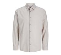 JJ REBEL Jrebmoss Sunny Shirt LS, Moonbeam, S Hombres